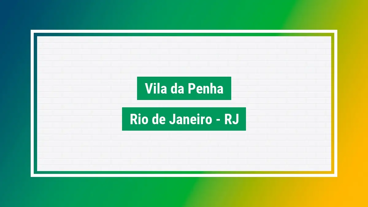 Vila Da Penha Cep Ruas Vila Da Penha Rio De Janeiro RJ