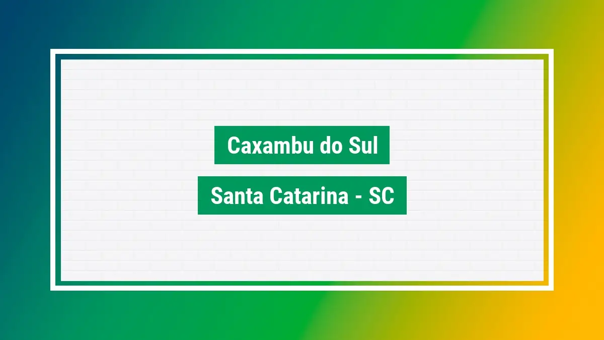 Caxambu Do Sul Cep Caxambu Do Sul Sc Bairros Cidade