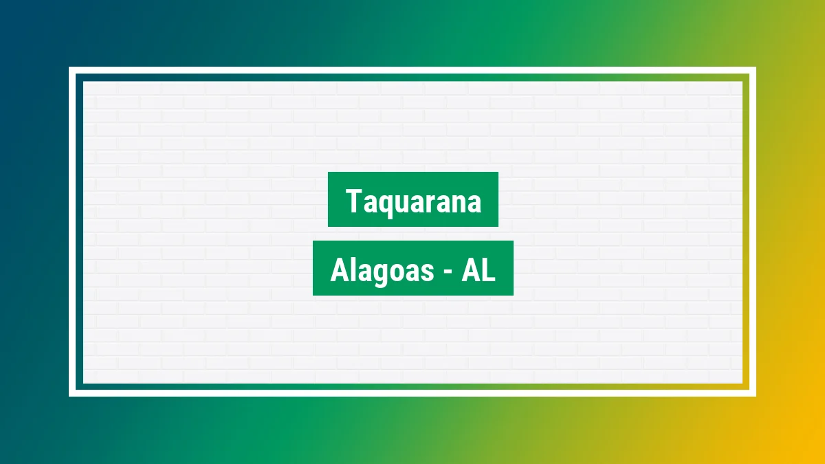 Imagem ilustrativa da cidade Taquarana AL