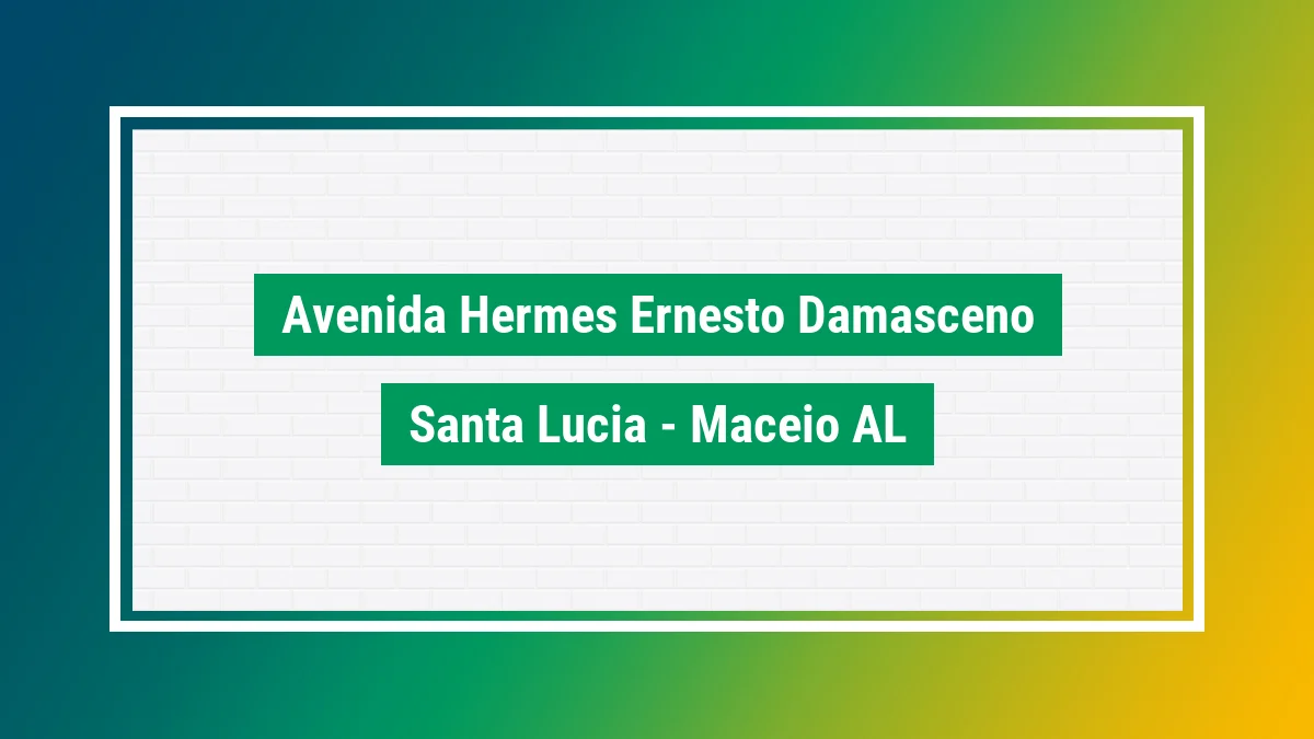 Imagem ilustrativa do endereço Avenida Hermes Ernesto Damasceno no bairro Santa Lúcia em Maceió AL