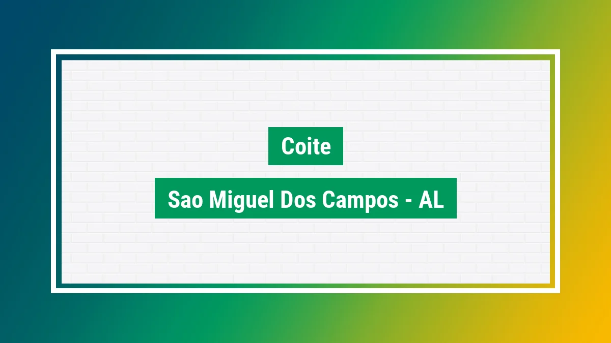 Imagem ilustrativa do bairro Coité em São Miguel dos Campos AL