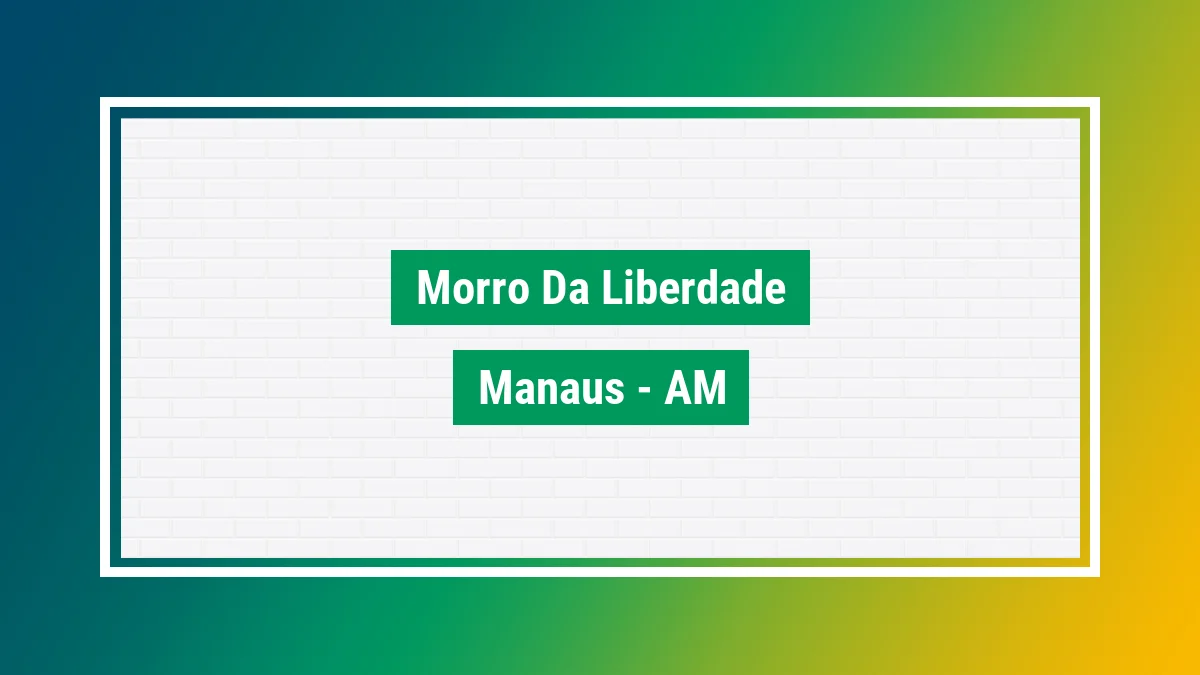 Imagem ilustrativa do bairro Morro da Liberdade em Manaus AM