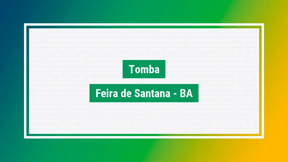 Tomba Cep Tomba feira de santana BA veja as ruas do bairro