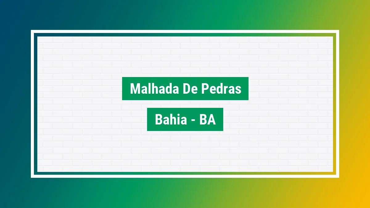 Imagem ilustrativa da cidade Malhada de Pedras BA