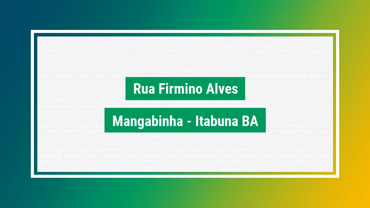 Imagem ilustrativa do endereço Rua Firmino Alves no bairro Mangabinha em Itabuna BA