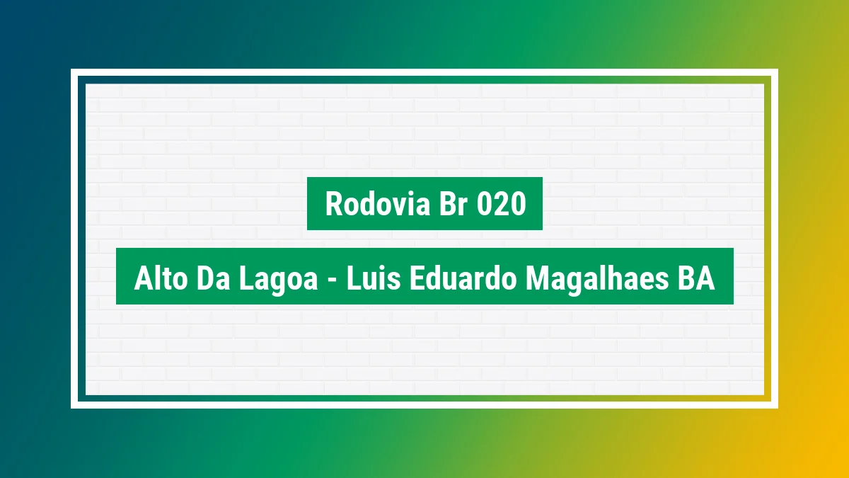 Imagem ilustrativa do endereço Rodovia BR-020 no bairro Alto da Lagoa em Luís Eduardo Magalhães BA