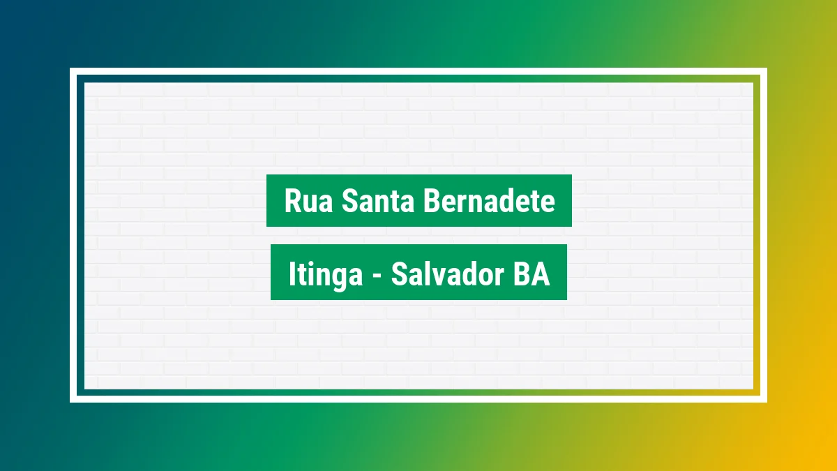 Imagem ilustrativa do endereço Rua Santa Bernadete no bairro Itinga em Salvador BA