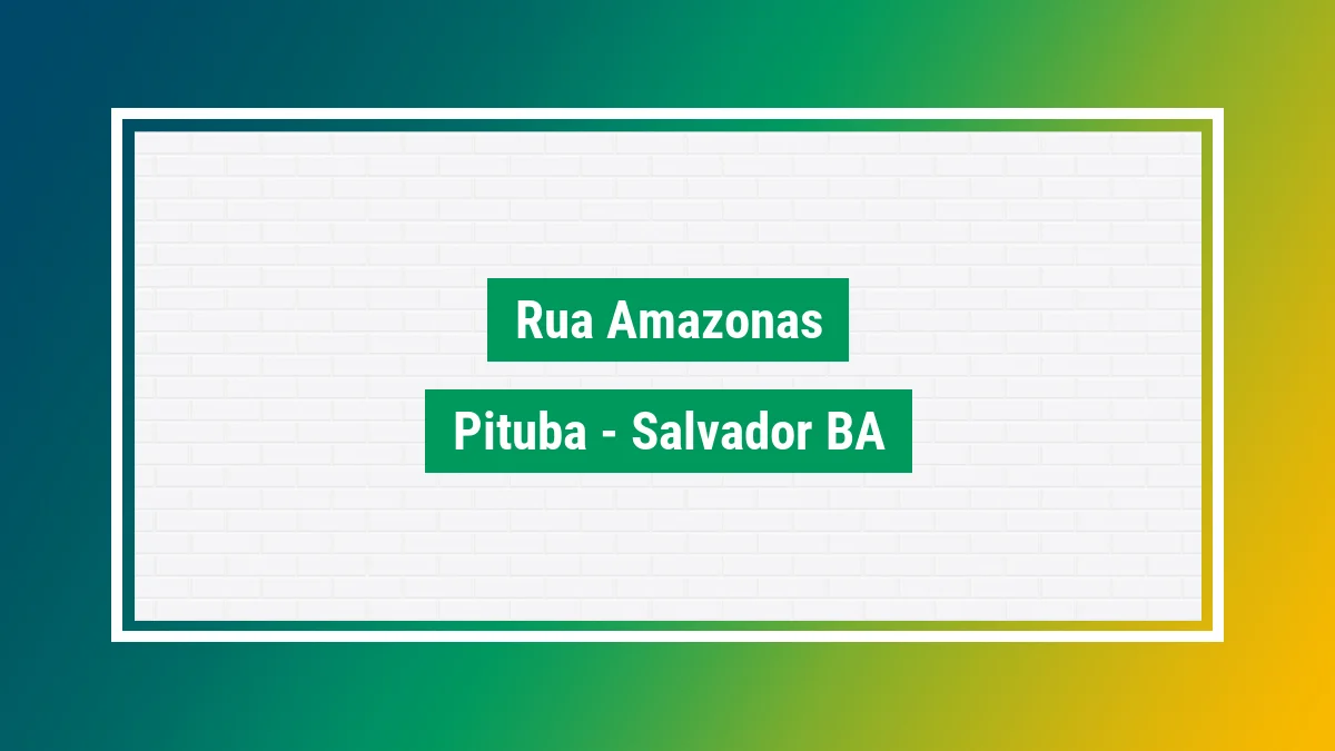 Imagem ilustrativa do endereço Rua Amazonas no bairro Pituba em Salvador BA