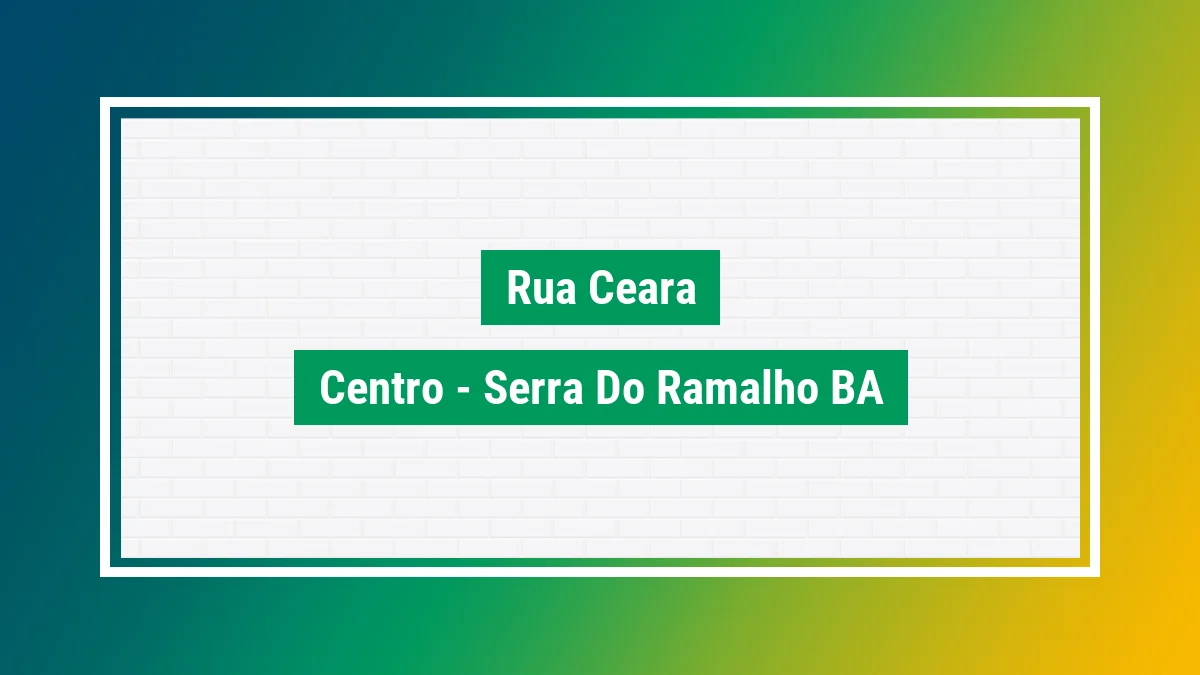Imagem ilustrativa do endereço Rua Ceará no bairro Centro em Serra do Ramalho BA