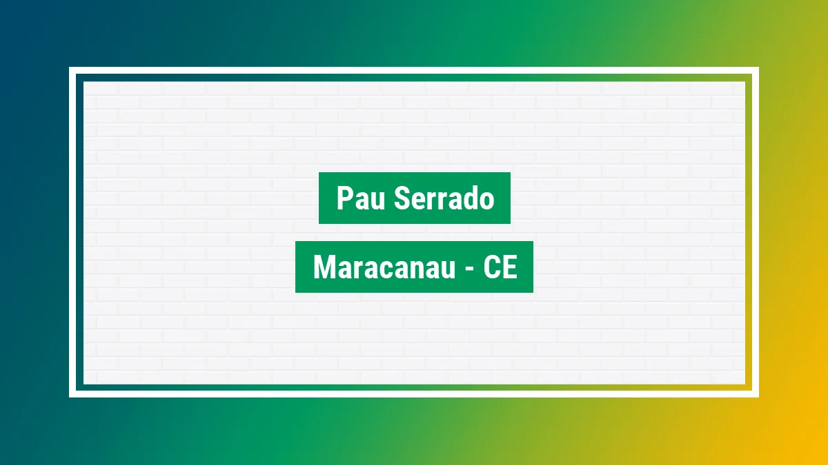 Imagem ilustrativa do bairro Pau-Serrado em Maracanaú CE