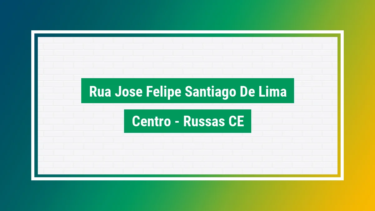 Imagem ilustrativa do endereço Rua José Felipe Santiago de Lima no bairro Centro em Russas CE