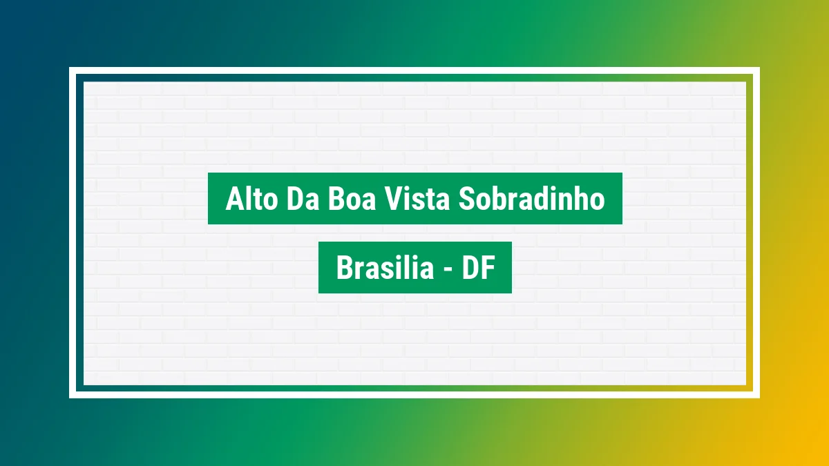 Imagem ilustrativa do bairro Alto da Boa Vista (Sobradinho) em Brasília DF