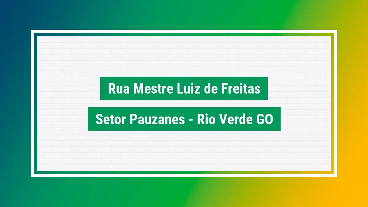 Rua mestre luiz de freitas cep 75904020 busca cep correios