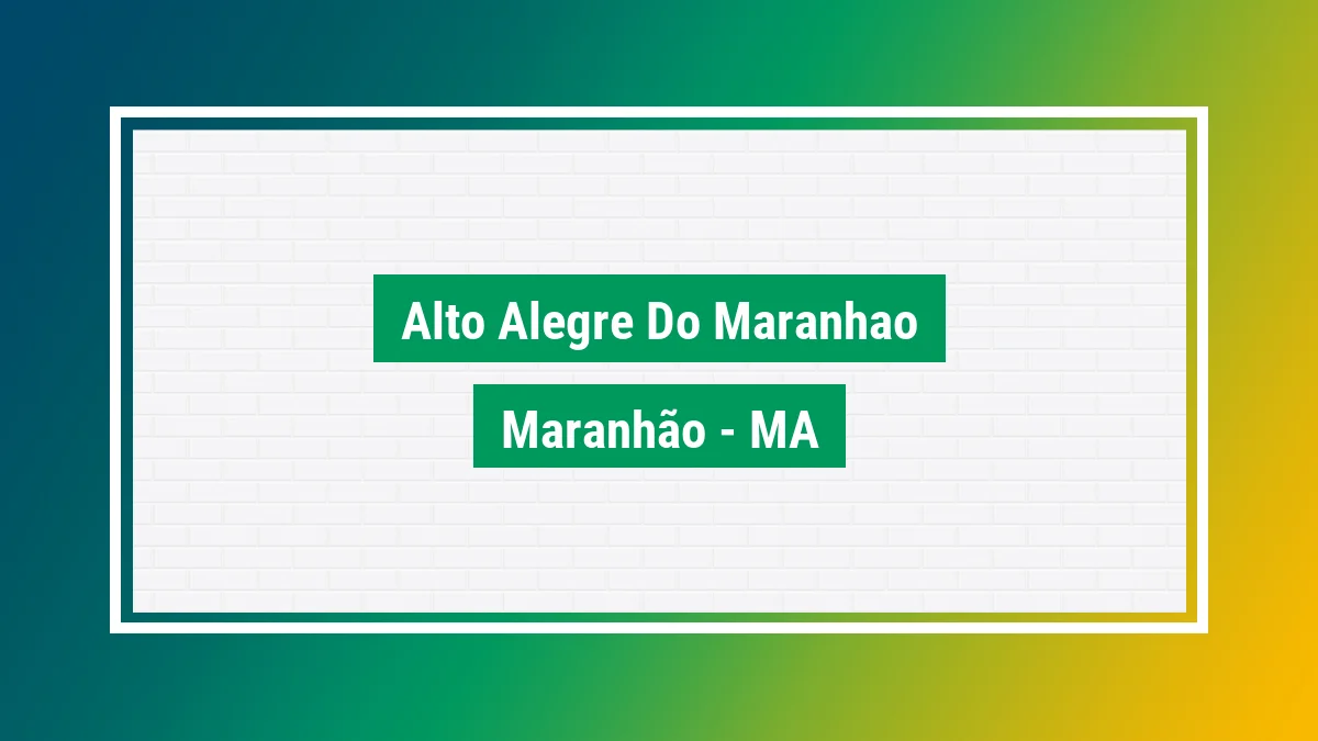 Imagem ilustrativa da cidade Alto Alegre do Maranhão MA