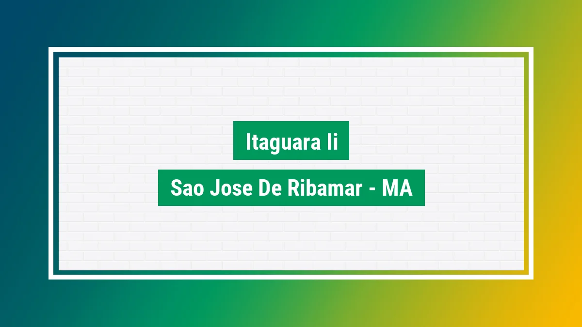 Imagem ilustrativa do bairro Itaguará II em São José de Ribamar MA