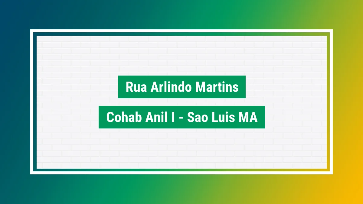 Imagem ilustrativa do endereço Rua Arlindo Martins no bairro COHAB Anil I em São Luís MA