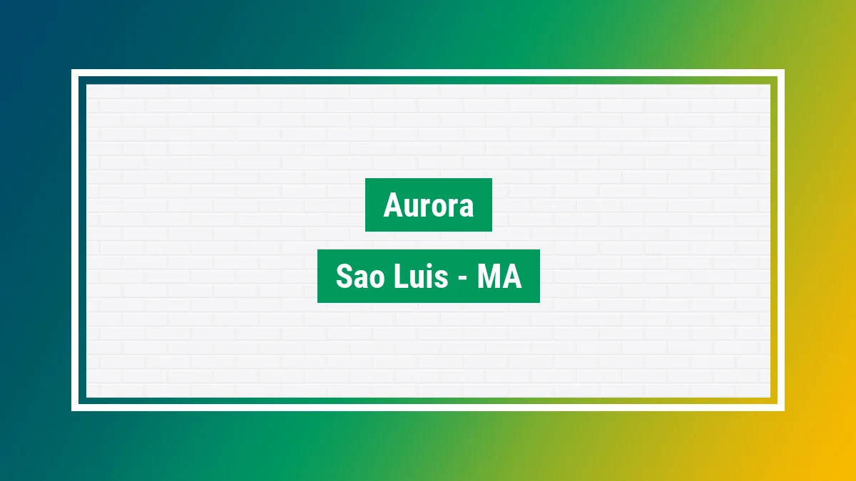 Imagem ilustrativa do bairro Aurora em São Luís MA