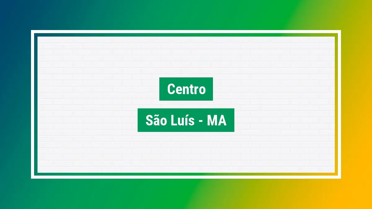 Centro Cep Centro são luís MA veja as ruas do bairro