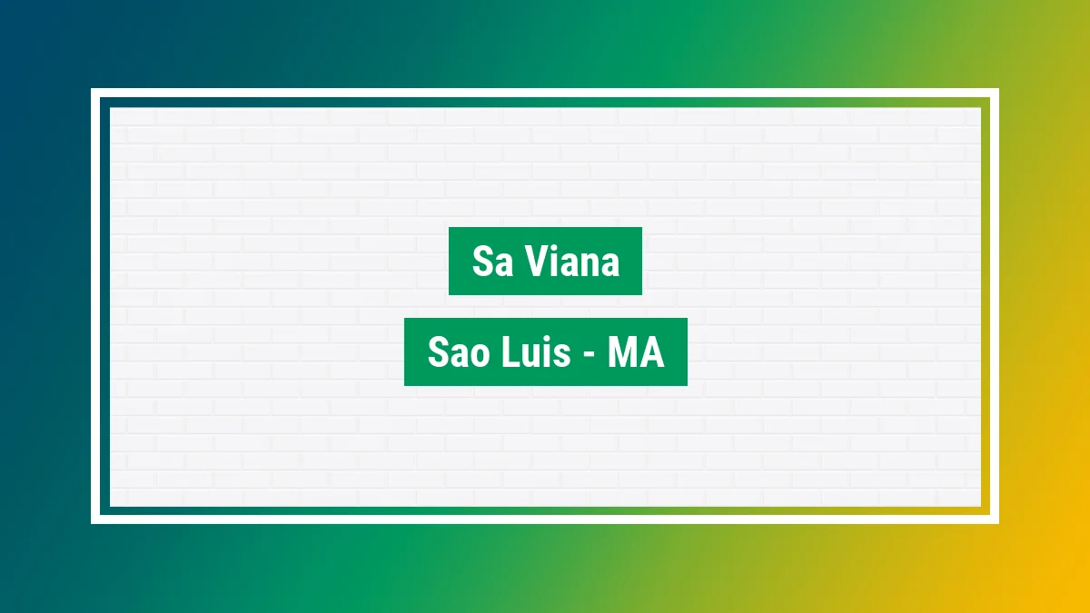Imagem ilustrativa do bairro Sá Viana em São Luís MA