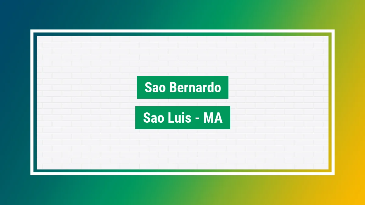 Imagem ilustrativa do bairro São Bernardo em São Luís MA
