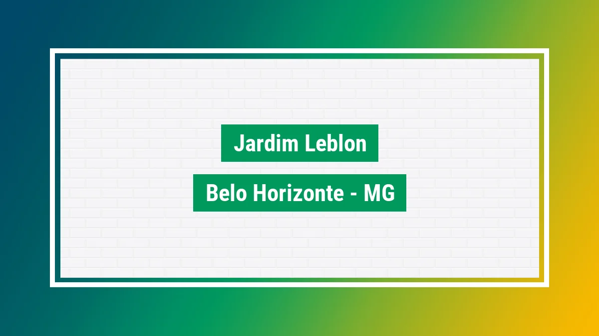 Imagem ilustrativa do bairro Jardim Leblon em Belo Horizonte MG