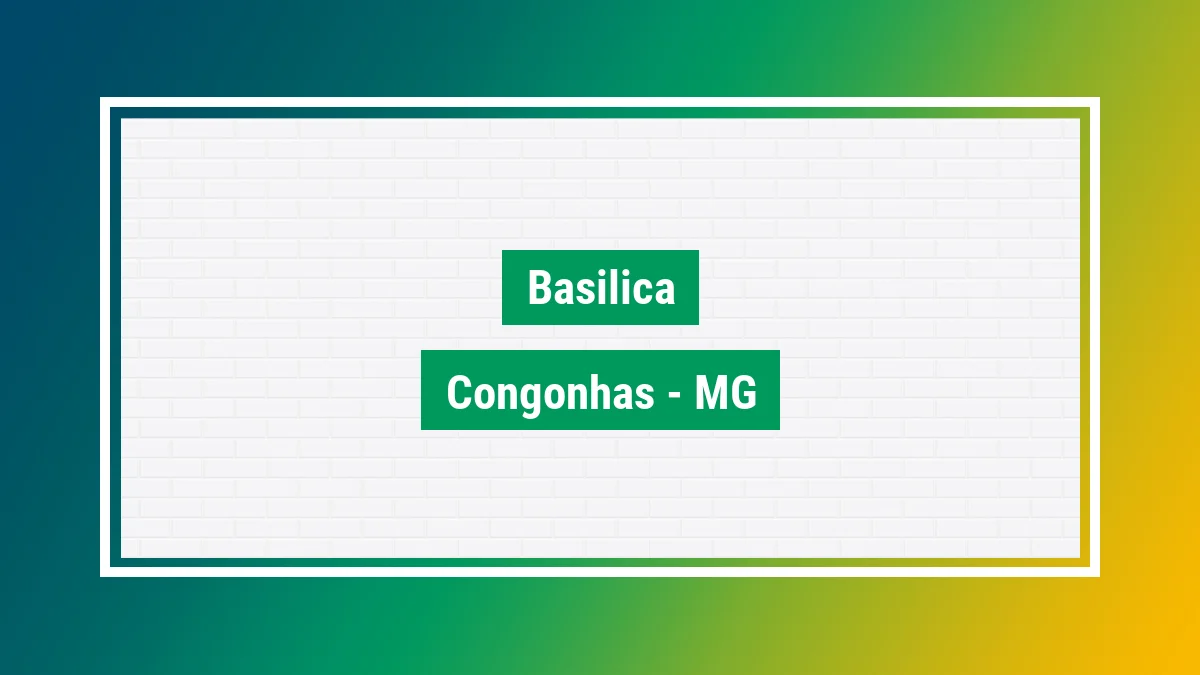Imagem ilustrativa do bairro Basílica em Congonhas MG