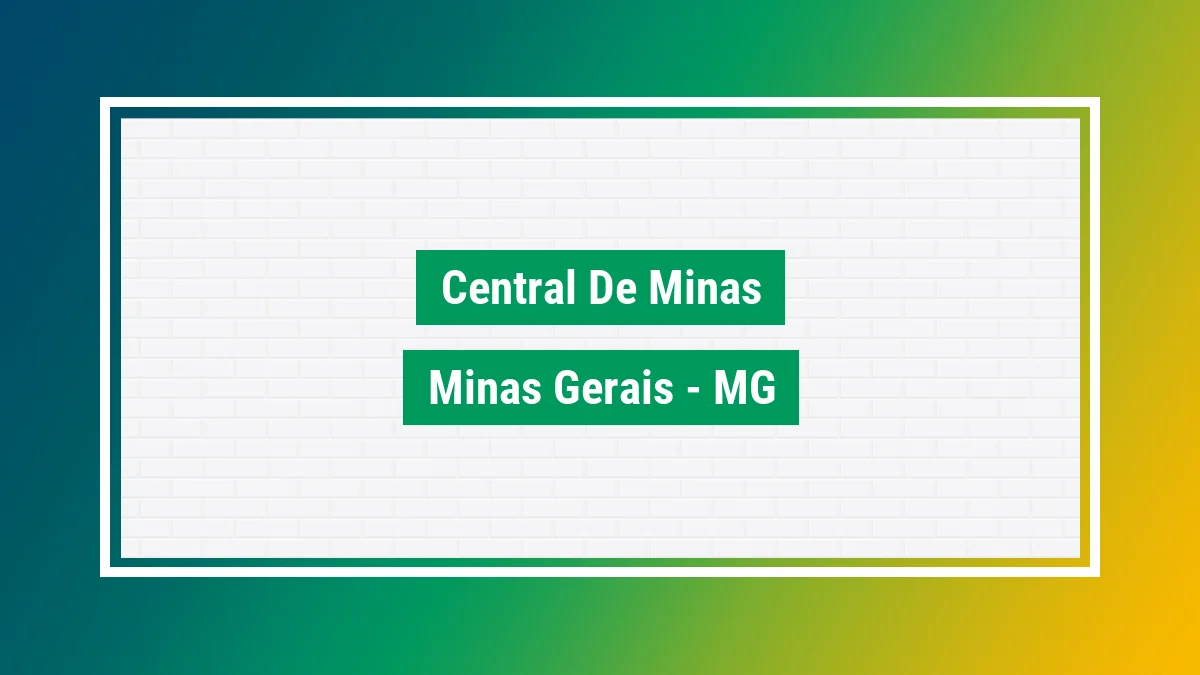Imagem ilustrativa da cidade Central de Minas MG