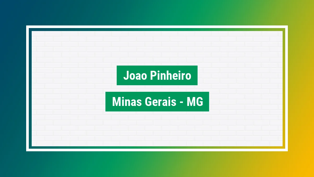 Imagem ilustrativa da cidade João Pinheiro MG