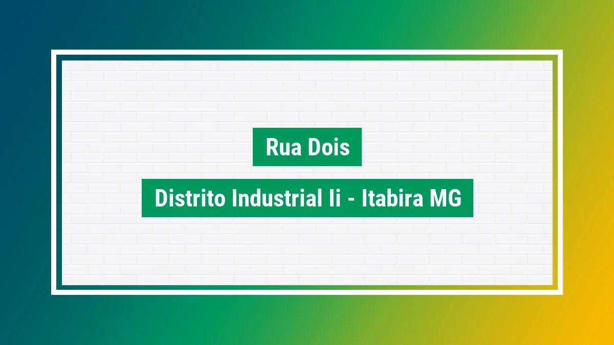 Imagem ilustrativa do endereço Rua Dois no bairro Distrito Industrial II em Itabira MG