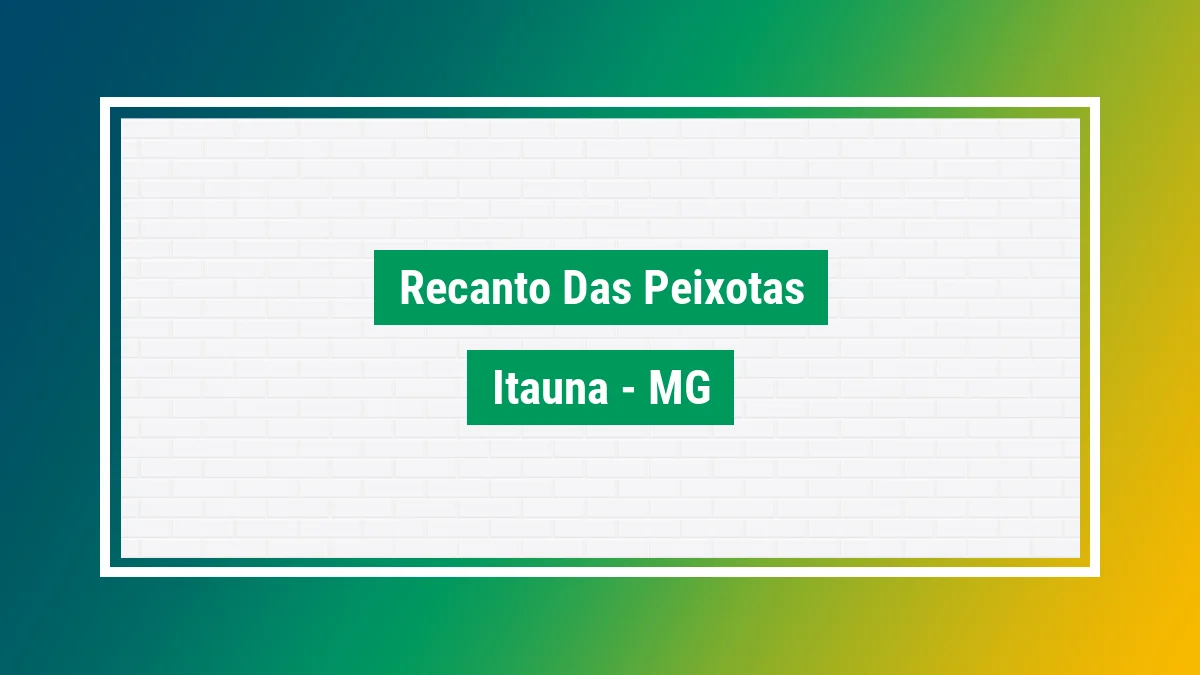 Imagem ilustrativa do bairro Recanto das Peixotas em Itaúna MG