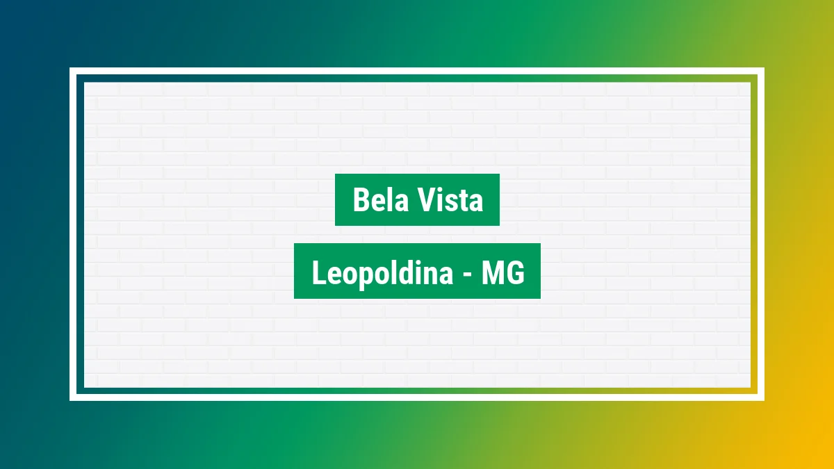 Imagem ilustrativa do bairro Bela Vista em Leopoldina MG
