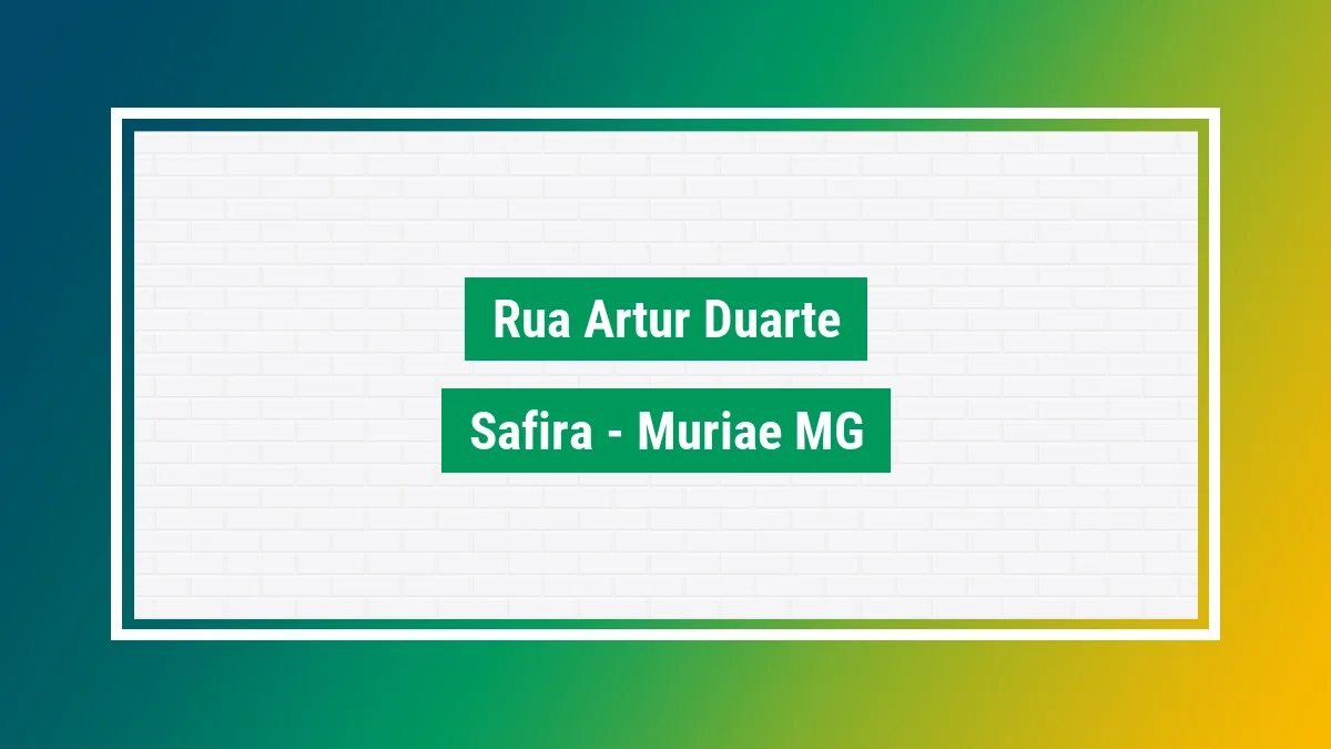 Imagem ilustrativa do endereço Rua Artur Duarte no bairro Safira em Muriaé MG