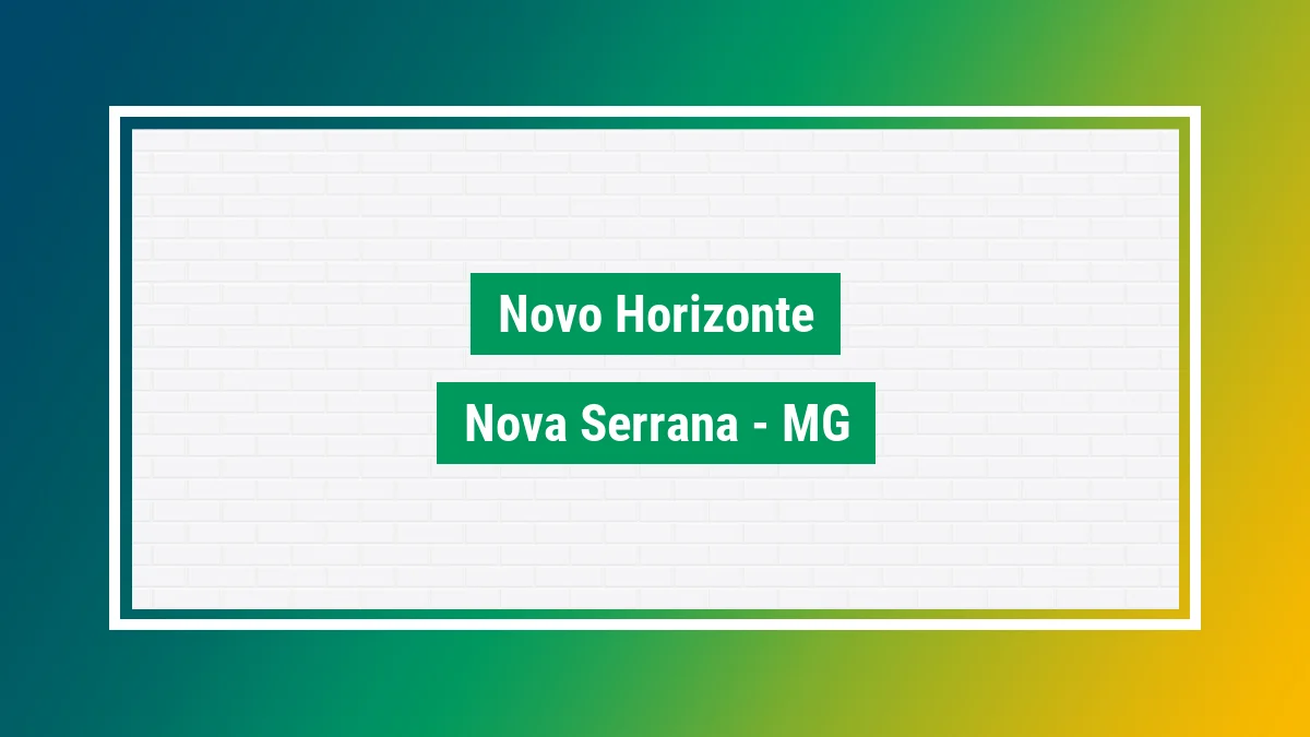 Imagem ilustrativa do bairro Novo Horizonte em Nova Serrana MG
