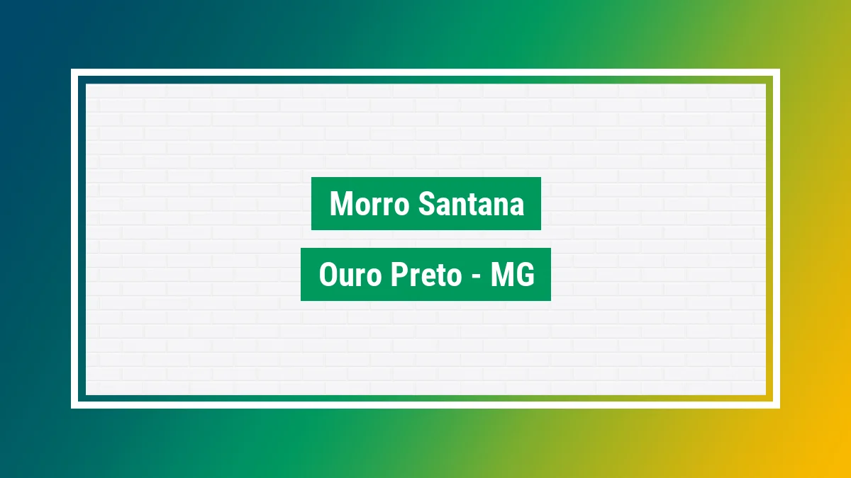 Imagem ilustrativa do bairro Morro Santana em Ouro Preto MG