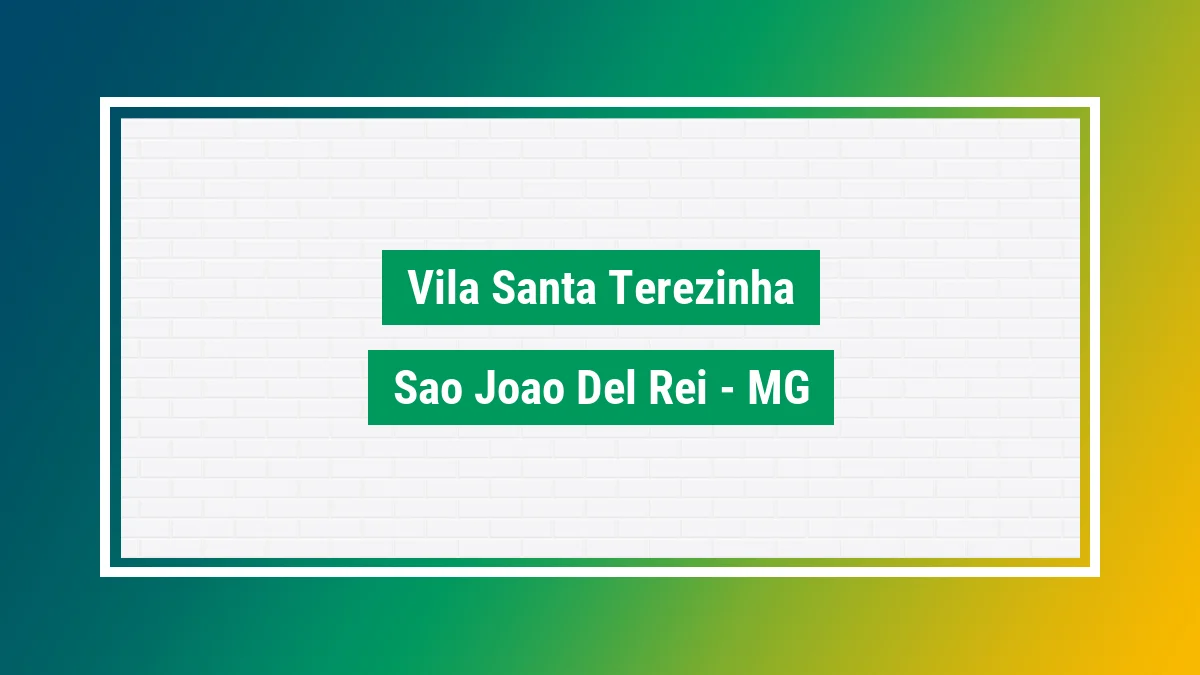 Imagem ilustrativa do bairro Vila Santa Terezinha em São João Del Rei MG