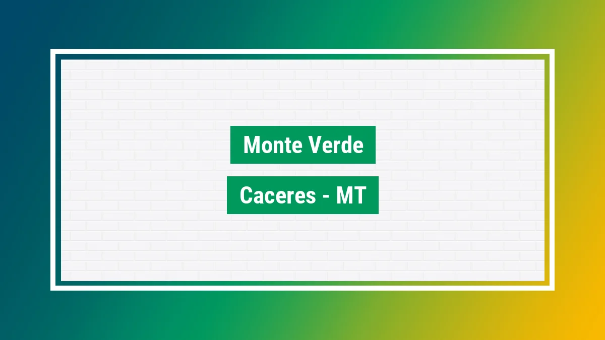 Imagem ilustrativa do bairro Monte Verde em Cáceres MT