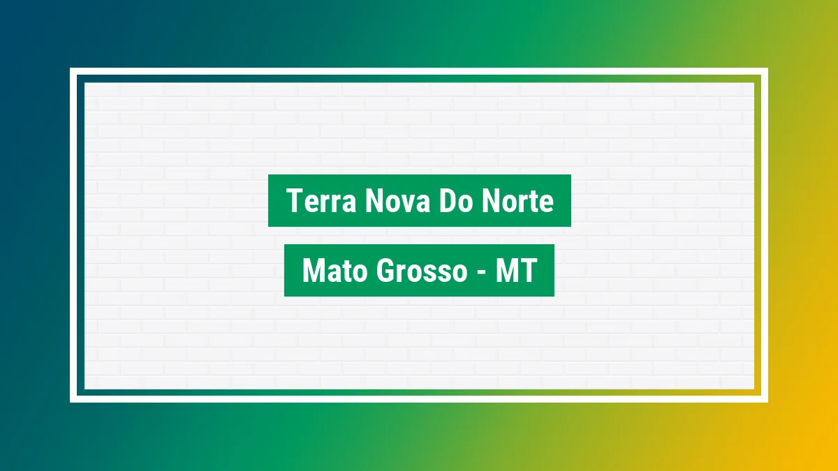 Imagem ilustrativa da cidade Terra Nova do Norte MT