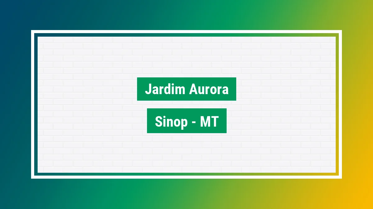 Imagem ilustrativa do bairro Jardim Aurora em Sinop MT