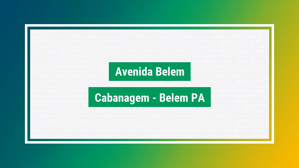Imagem ilustrativa do endereço Avenida Belém no bairro Cabanagem em Belém PA