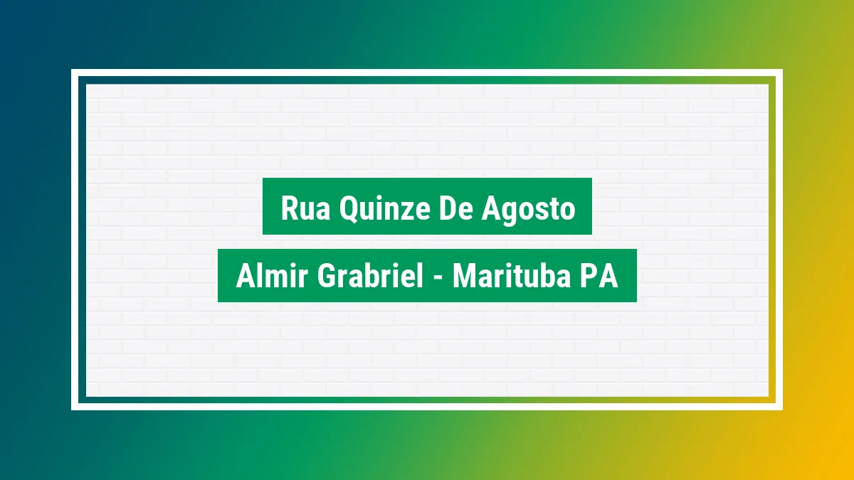 Imagem ilustrativa do endereço Rua Quinze de Agosto no bairro Almir Grabriel em Marituba PA