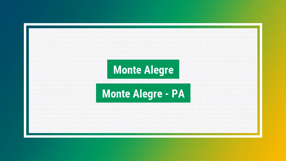 Imagem ilustrativa do bairro Monte Alegre em Monte Alegre PA