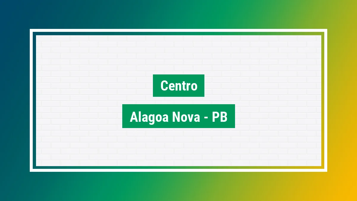 Imagem ilustrativa do bairro Centro em Alagoa Nova PB