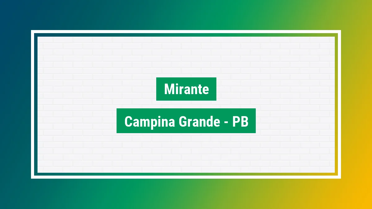 Imagem ilustrativa do bairro Mirante em Campina Grande PB