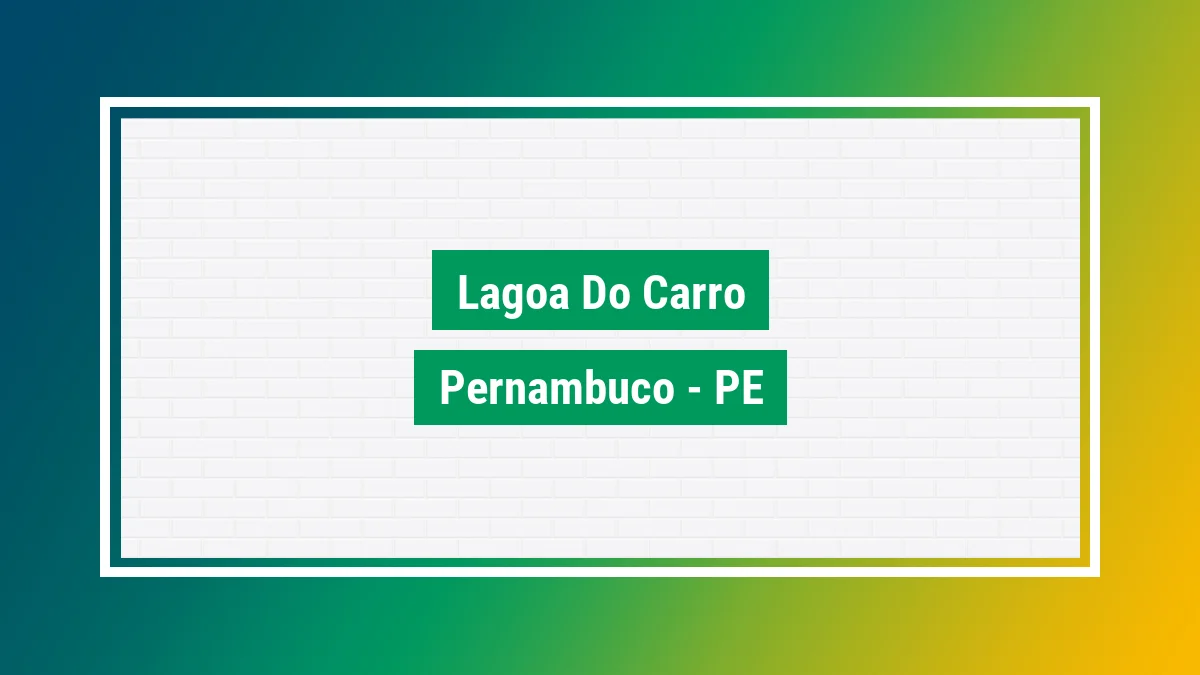 Imagem ilustrativa da cidade Lagoa do Carro PE