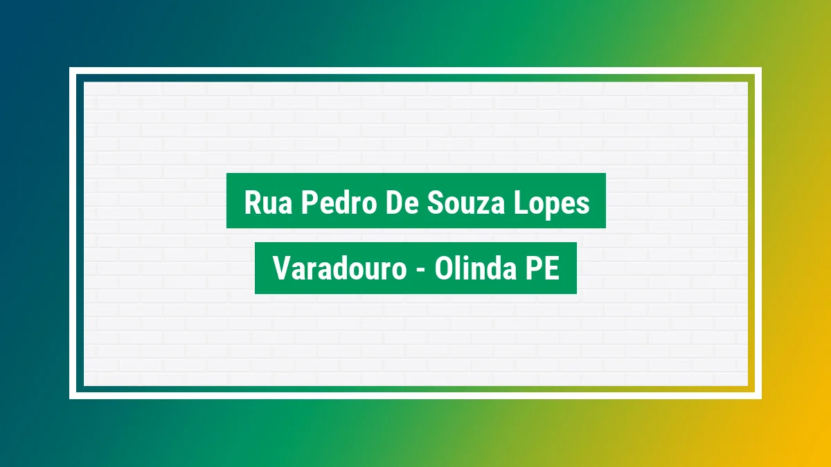 Imagem ilustrativa do endereço Rua Pedro de Souza Lopes no bairro Varadouro em Olinda PE