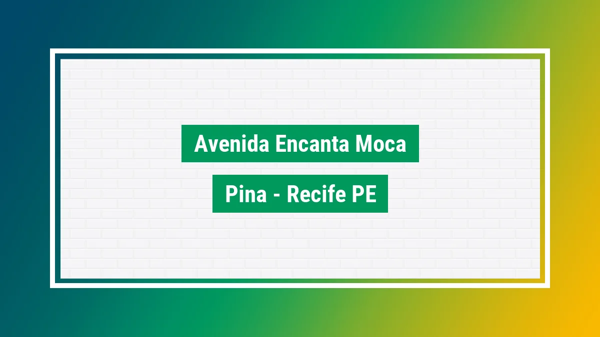Imagem ilustrativa do endereço Avenida Encanta Moça no bairro Pina em Recife PE