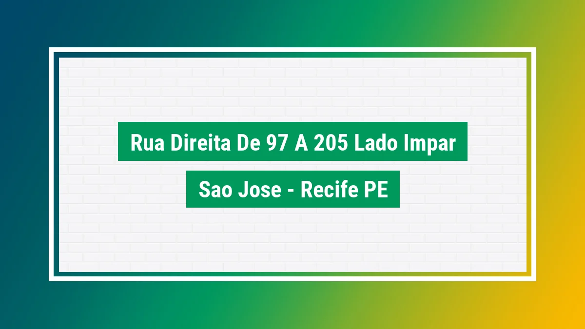 Imagem ilustrativa do endereço Rua Direita - de 97 a 205 - lado ímpar no bairro São José em Recife PE
