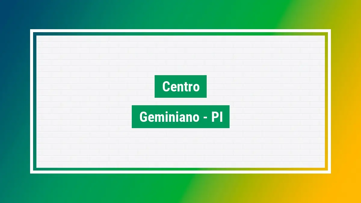 Centro Cep Centro geminiano PI veja as ruas do bairro