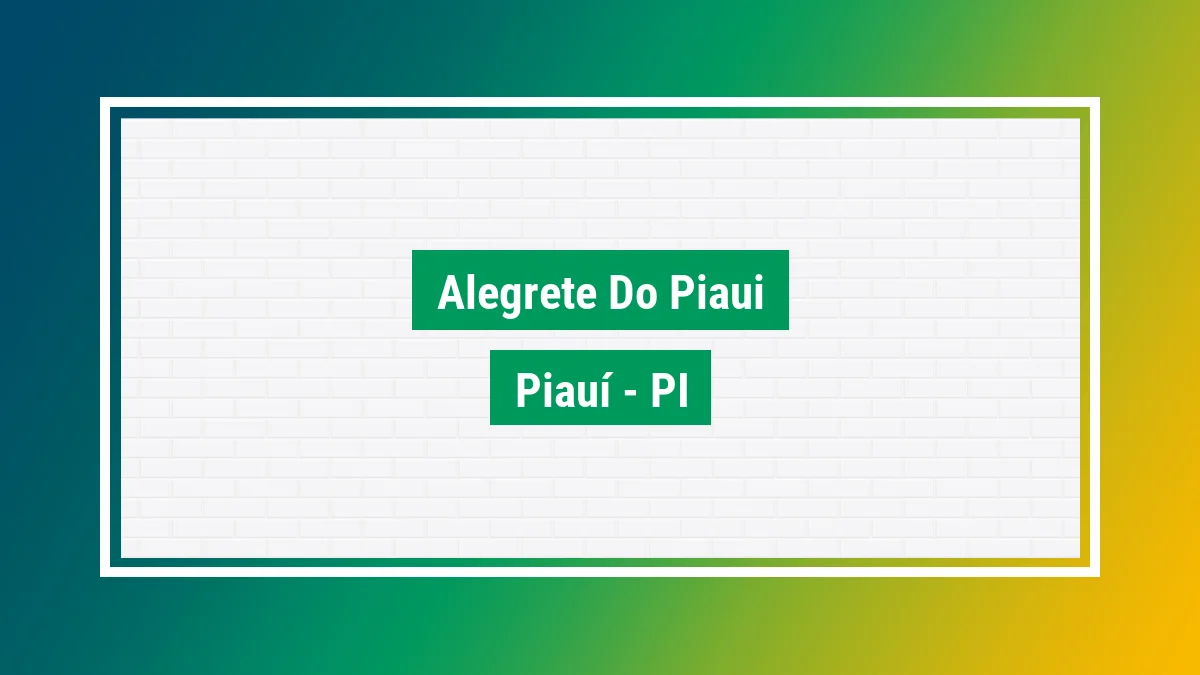 Cep Alegrete Pi Cep Alegrete Pi