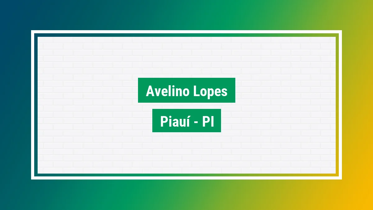 Imagem ilustrativa da cidade Avelino Lopes PI